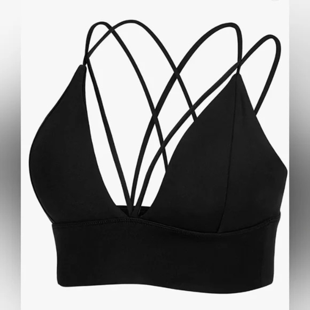 MOTO RUN black sports athletic stylish bras size XL NWT